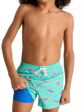 NWT Chubbies Boys' Shorter Classic Lined Swim Trunks in apex swimmers Sz XL